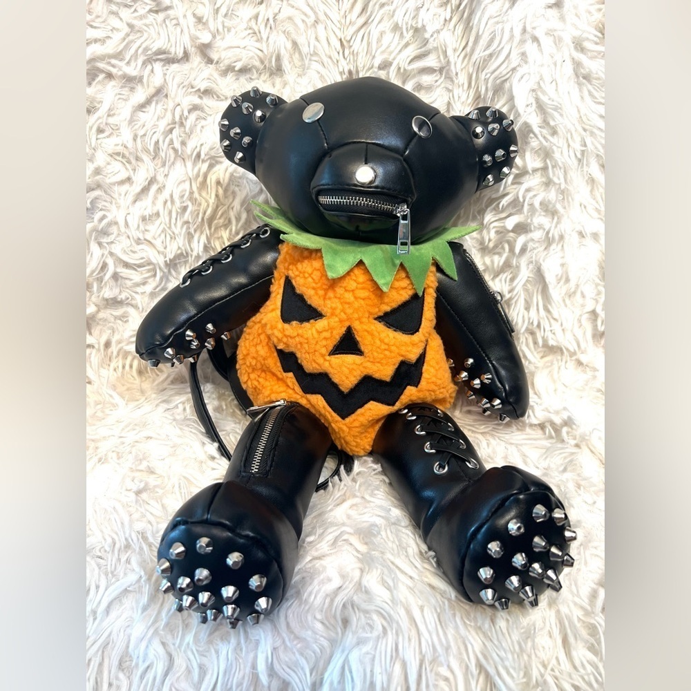 🖤🎃DOLLS KILL ADORABLE Jack O’ Tormented Teddy Backpack🖤🎃 NWT - Picture 7 of 16